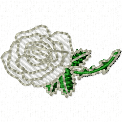 Flowers And Tree Embroidery Design 1